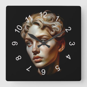 Schönheit Quadratische Wanduhr