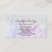 *~* SCHÖNHEIT Rainbow Hologram Holograph Glitzer Visitenkarte (Rückseite)