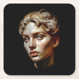 Schönheit Rechteckiger Pappuntersetzer