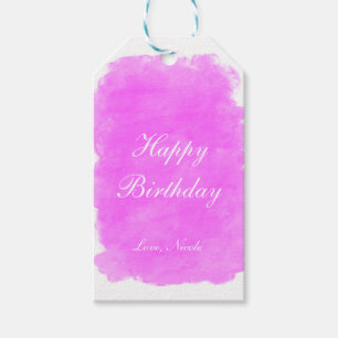 Schönheit Rosa Fleck Glamour Geburtstags-Geschenka Geschenkanhänger