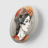 Schönheit Runde Wanduhr (Winkel)