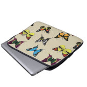 Schönheit & Schmetterlingspassett Laptopschutzhülle (Vorne Knopf)