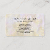 *~* SCHÖNHEIT Script Gold Fohlen Pink Business Car Visitenkarte (Rückseite)