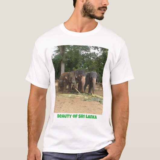 Schönheit Sri Lankas Elefant-T - Shirt (Vorderseite)