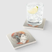 Schönheit Steinuntersetzer (Seitenansicht)