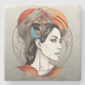 Schönheit Steinuntersetzer (Vorderseite)