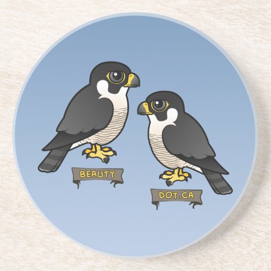 Schönheit u. Dot.Ca Sandstein Untersetzer (Vorne)