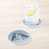 Schönheit u. Dot.Ca Sandstein Untersetzer (Seite)