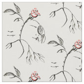 Schönheit u. Tier-Rosen-Gewebe Stoff (Nahaufnahme)