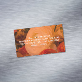 SCHÖNHEIT UMGEBUNG MAGNETC GESCHÄFTSKARTENVORLAGE MAGNETISCHE VISITENKARTE