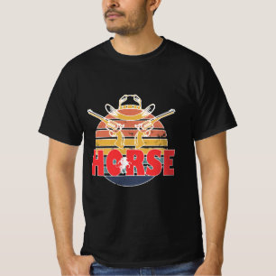 Schönheit und Anmut von Pferden Vintage-Reitsport T-Shirt