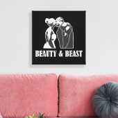 Schönheit und Bestie Leinwanddruck (Insitu (Wohnzimmer))