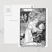 Schönheit und Biest Postkarte (Vorne/Hinten)