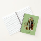 Schönheit und das Besen-Spiral-Notebook Notizblock (Innenseite)