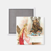 Schönheit und das Besenmagnet Magnet (Vorderseite/Rückseite)