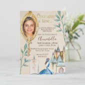Schönheit und das bezaubernde Party der Märchen Einladung (Stehend Vorderseite)