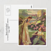 Schönheit und das Biest Postkarte (Vorne/Hinten)