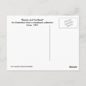 Schönheit und das Biest Postkarte (Rückseite)