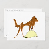 Schönheit und das Biest Postkarte (Vorne/Hinten)