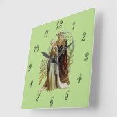 Schönheit und das Biest Quadratische Wanduhr (Winkel)