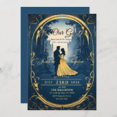 Schönheit und das Biest süß 16 Einladung (Vorne/Hinten)