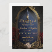 Schönheit und das Biest Süß 16 Einladungen (Vorne/Hinten)