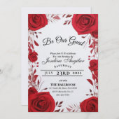 Schönheit und das Biest Sweet 16 Rose Einladungen (Vorne/Hinten)