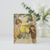Schönheit und das Biest von Jessie Willcox Smith Postkarte (Stehend Vorderseite)