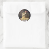 Schönheit und das Biest zum Geburtstag - Runder Aufkleber (Tasche)