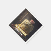 Schönheit und das Biest zum Geburtstag - Serviette (Ecke)