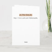 Schönheit und das Tier, Gruß-Karte Karte (Rückseite)