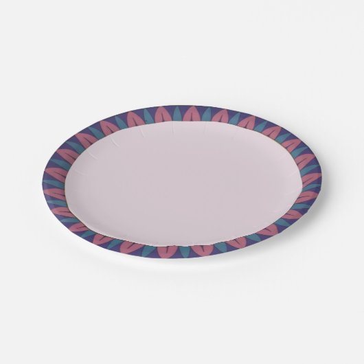 Schönheit und der Tier-Teller Pappteller (Schrägansicht)