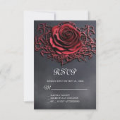 Schönheit und die Beast Sweet 16 RSVP-Karte RSVP Karte (Vorderseite)