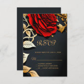 Schönheit und die Beast Sweet 16 RSVP-Karte RSVP Karte (Vorne/Hinten)