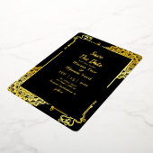 Schönheit und die Bestienhochzeit retten das Datum Folieneinladung (Gedreht)