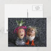 Schönheit und die Postkarte der Geek Eggmen Serie (Vorne/Hinten)