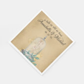 Schönheit und die Rose der Bestie Märchenvoll Serviette (Ecke)