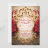 Schönheit und die Rose der Bestie Sweet 16 Einladu Einladung (Vorderseite)