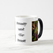 Schönheit und die Tier-Orchideen-verwandelnde Verwandlungstasse (VorderseiteRechts)