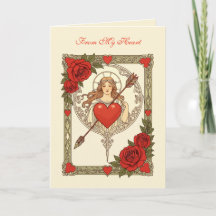 Schönheit und die verwundete Vintage-Art-Nouveau-R
