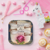 Schönheit und die Vintage Märchenmärchen Pappteller (Party)