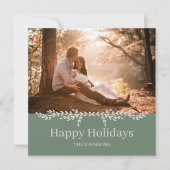 Schönheit und Einfachheit Feiertagskarte (Vorderseite)