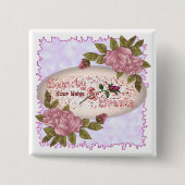 Schönheit und Gehirn Button (Vorderseite)