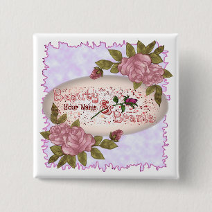 Schönheit und Gehirn Button