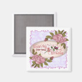 Schönheit und Gehirn Magnet (Vorderseite/Rückseite)