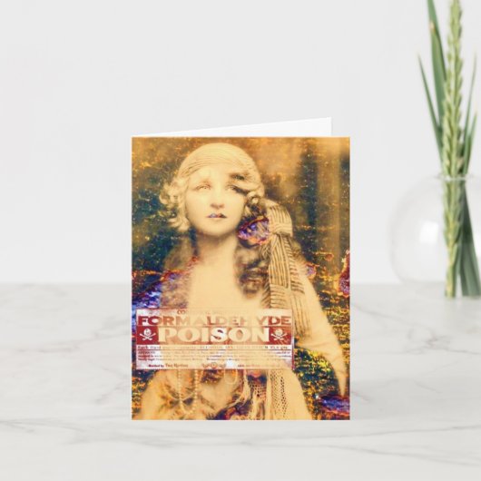 Schönheit und Gift, Halloween Karte (Vorderseite)