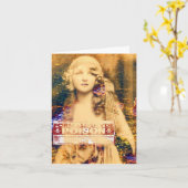 Schönheit und Gift, Halloween Karte (Gelbe Blume)