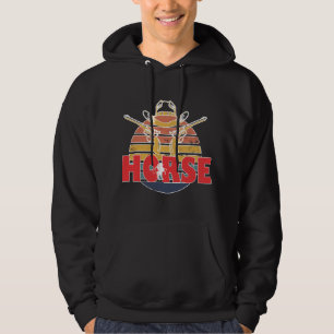 Schönheit und Gnade der Pferde Vintag Reittiere Hoodie