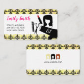 Schönheit und Haar Visitenkarte (Vorne/Hinten)