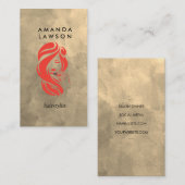 Schönheit und Haare-Logo Visitenkarte (Vorne/Hinten)